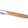 Chrome Natural Finish Olive Wood Fountain Pen